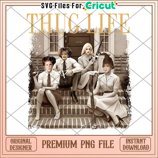 Funny thug life design png, happy halloween​ png, funny quotes png