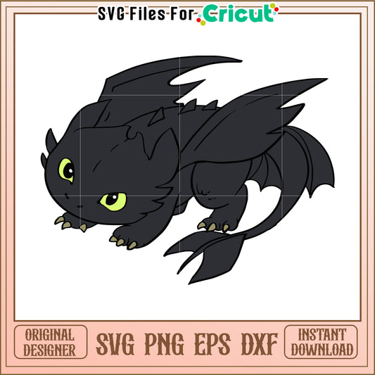 Funny toothless design png, dragon movie png, night fury png