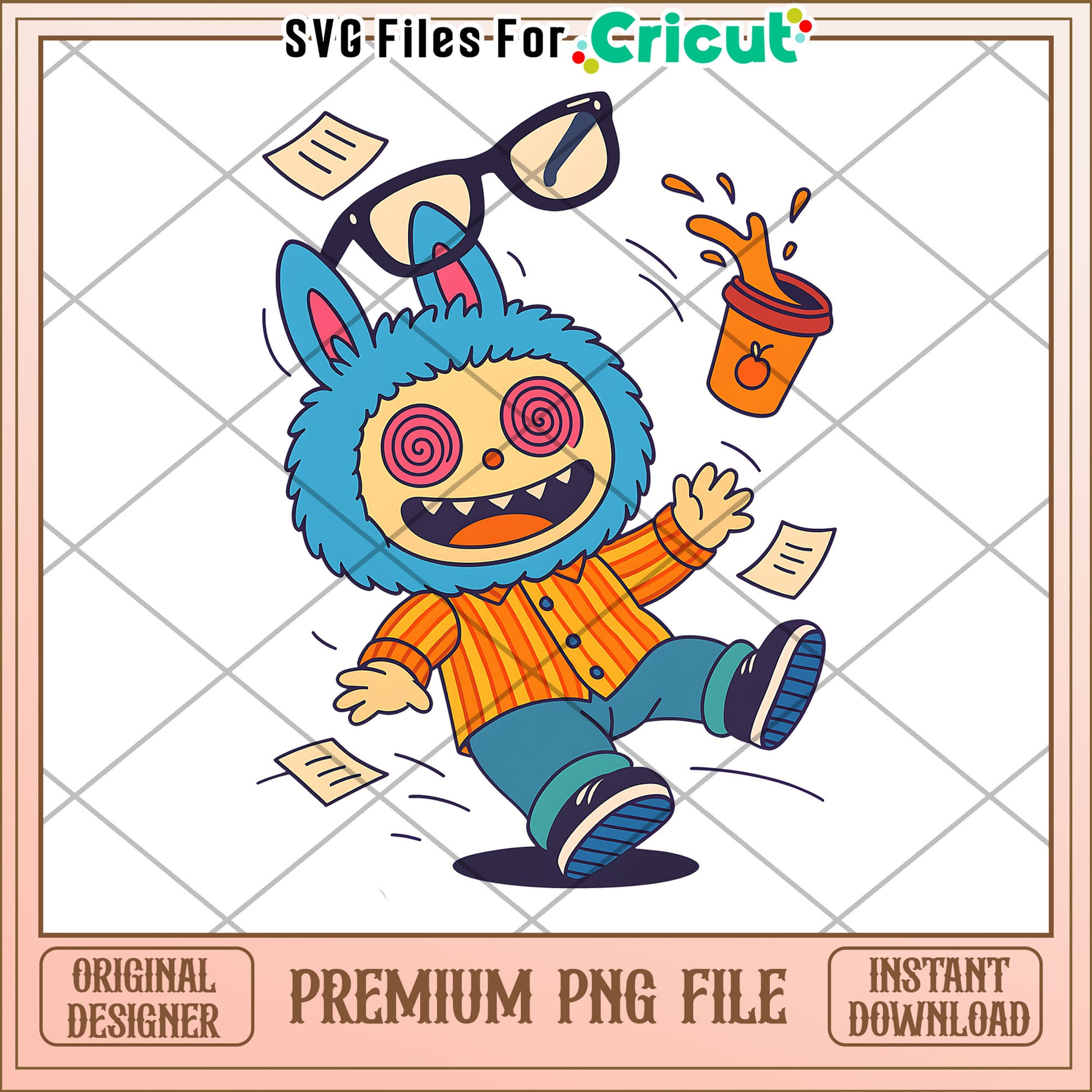 Funyy design labubu png, cute labubu png, labubu popmart png