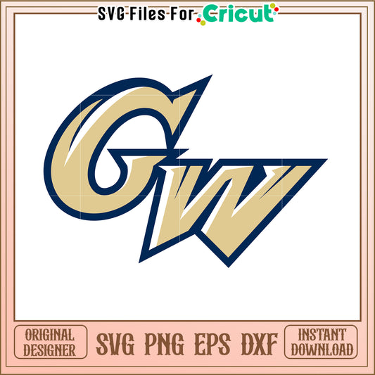 GW Logo Design for Crafting Projects, Perfect for SVG and Cricut Use