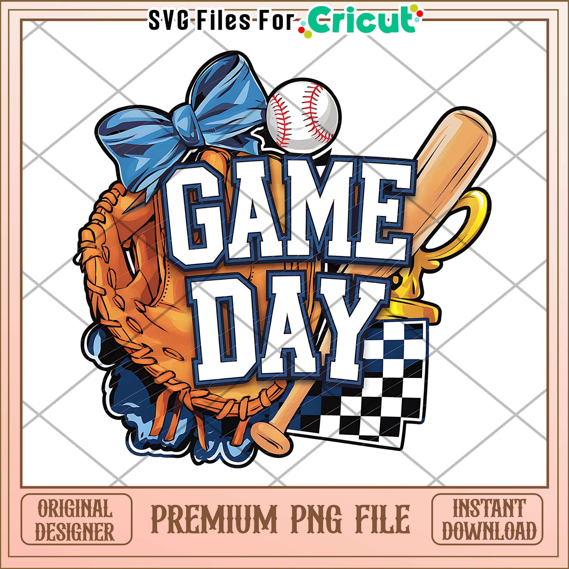 Game Day Baseball PNG Design