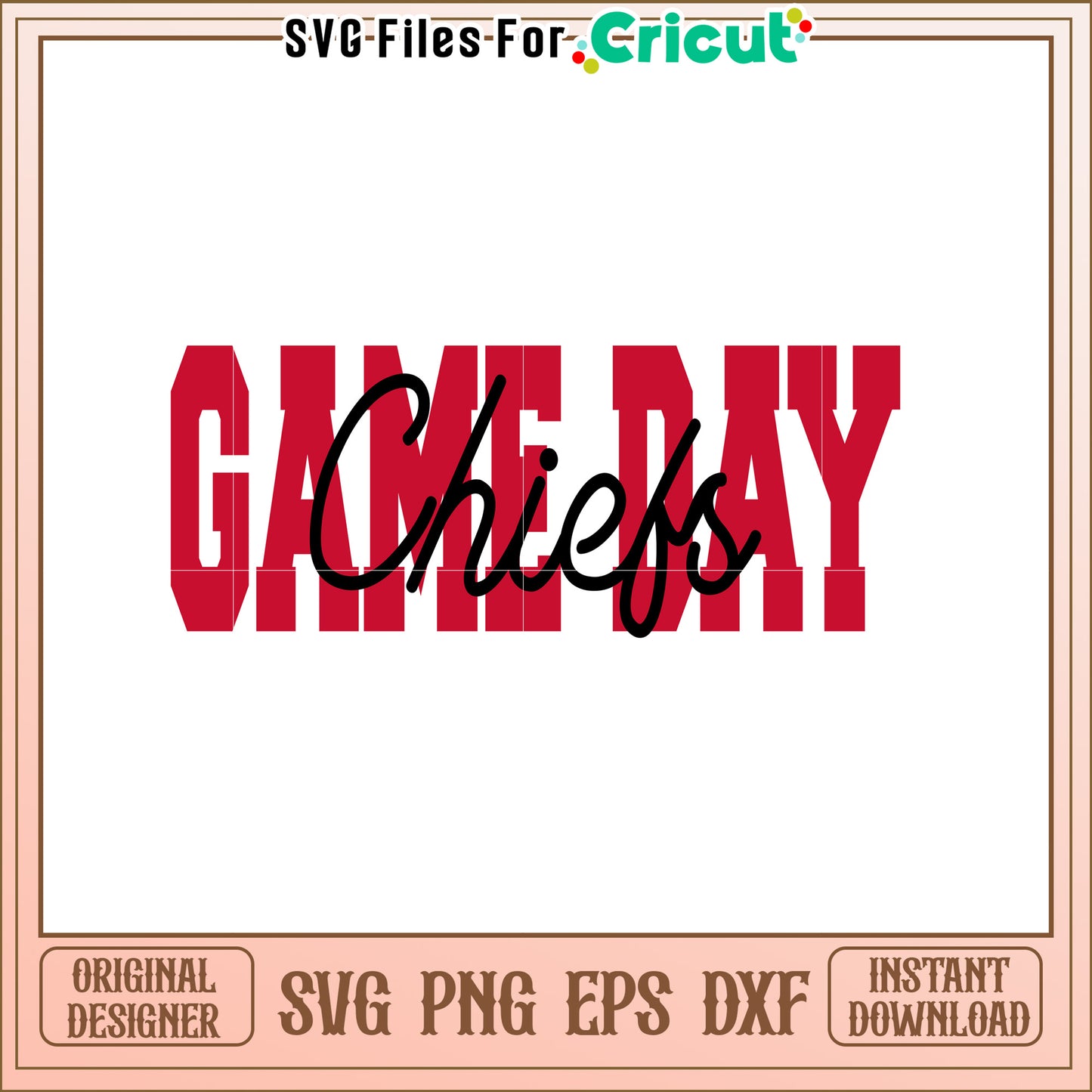 Game Day Chiefs SVG Design