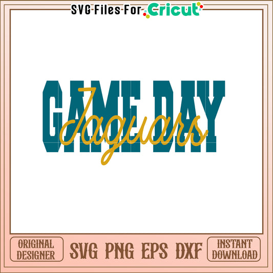 Game Day Jaguars Stylish SVG Design for Fans