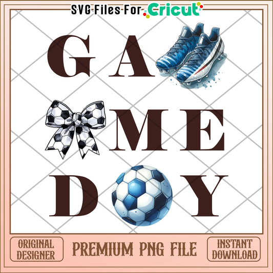Game Day Soccer PNG Design