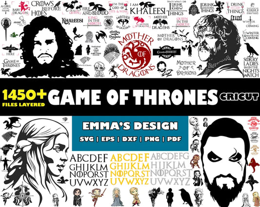 Game of thrones black white bundle svg, game of thrones​​ svg