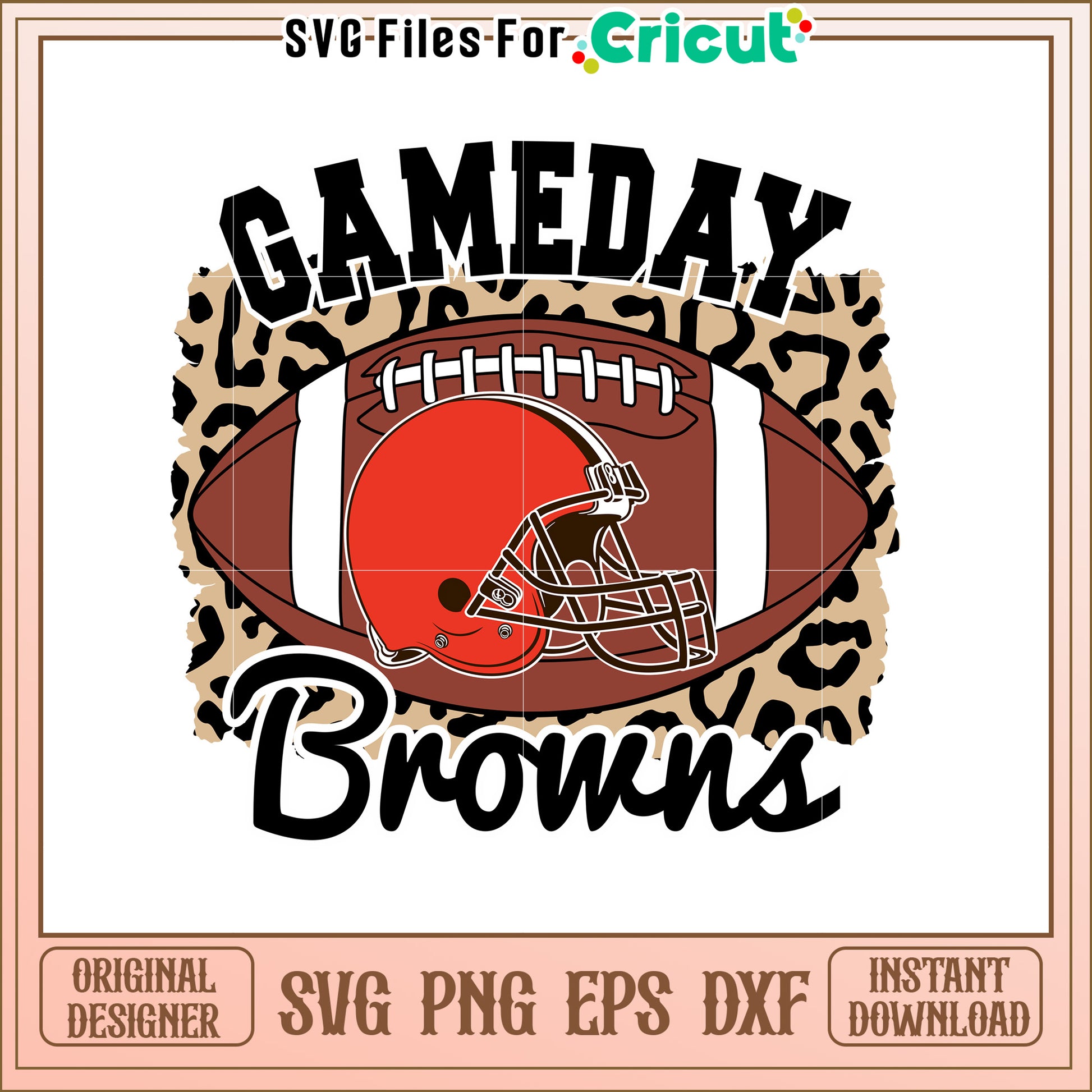Gameday Browns Football SVG