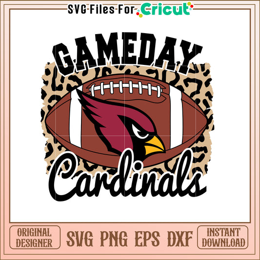 Gameday Cardinals Football SVG
