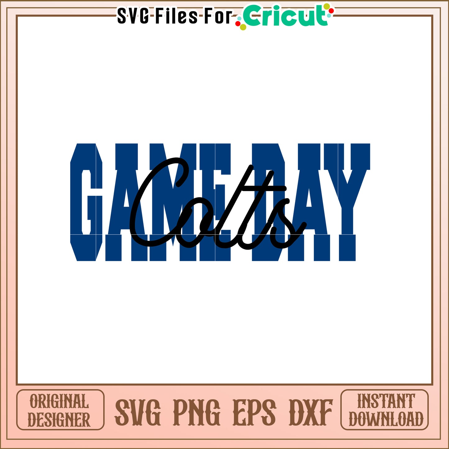 Gameday Colts SVG Design