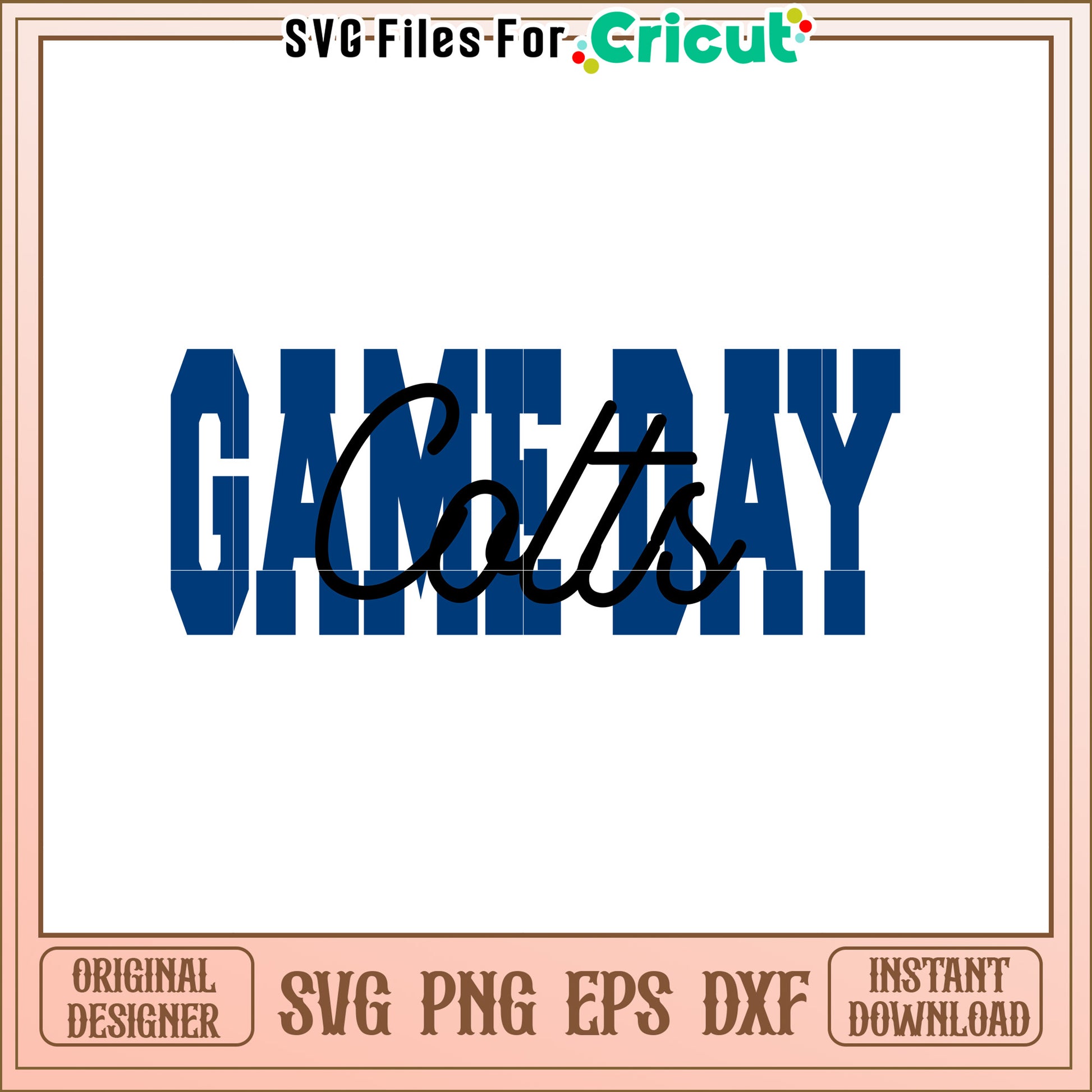 Gameday Colts SVG Design