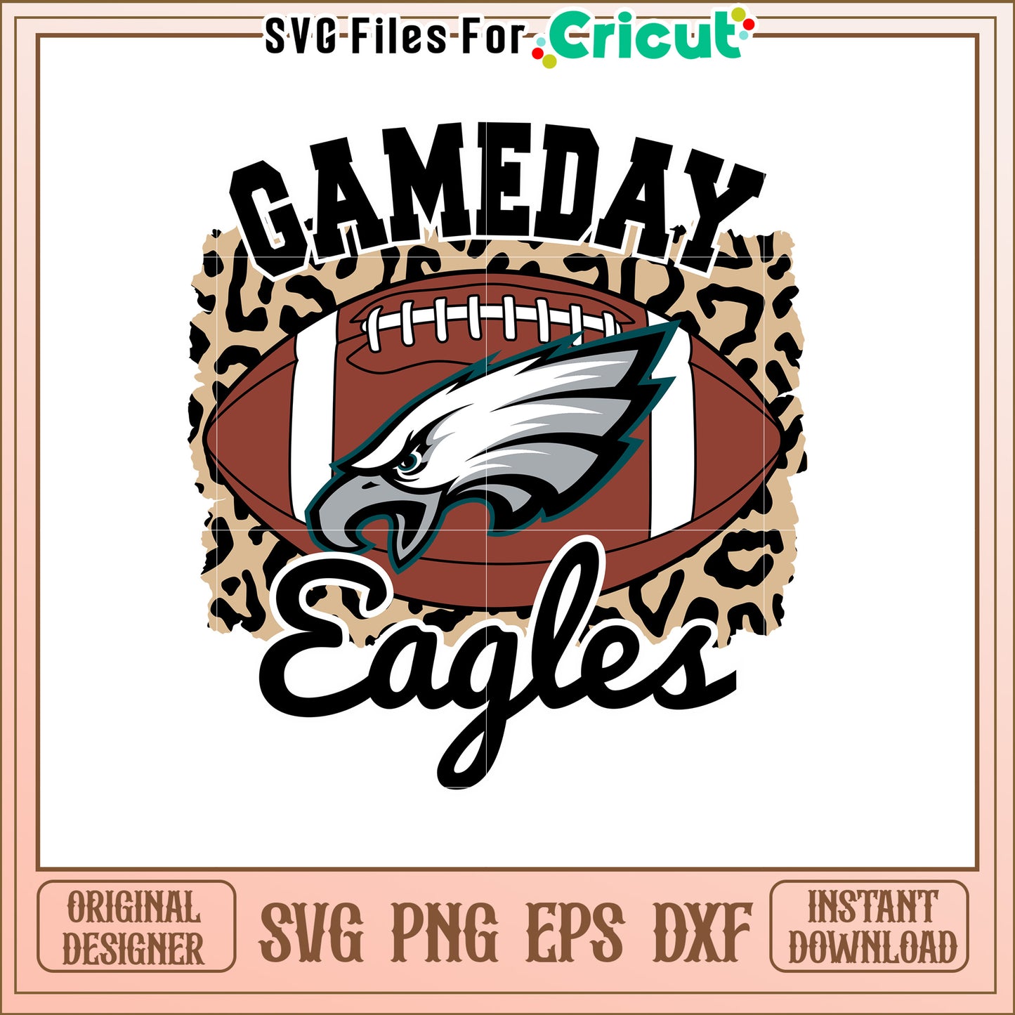 Gameday Eagles SVG Design