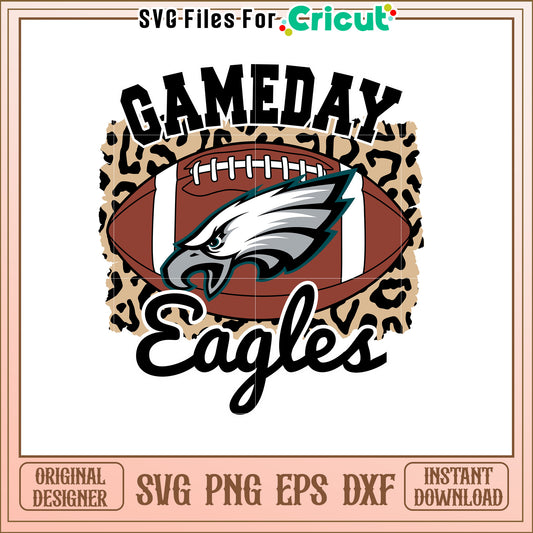Gameday Eagles SVG Design