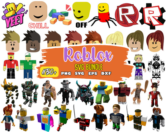 Roblox game character bundle svg, roblox games​ svg, roblox character​ svg