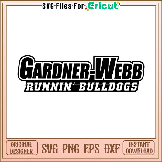 Gardner Webb Runnin Bulldogs SVG for Cricut, great for custom designs projects