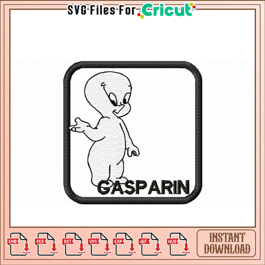 Gasparin Embroidery Design Instant Download