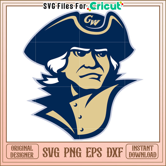 George Washington SVG for Cricut, perfect for crafting and designs