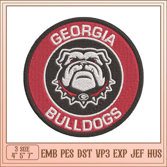 Georgia Bulldogs Embroidery Design