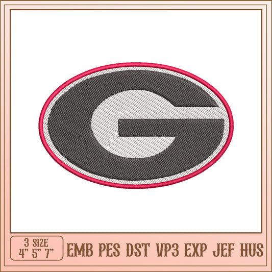 Georgia Bulldogs Embroidery Design