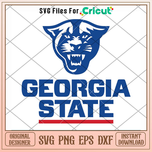 Georgia State Panthers Logo Svg, Georgia State Panthers Svg, NCAA Svg