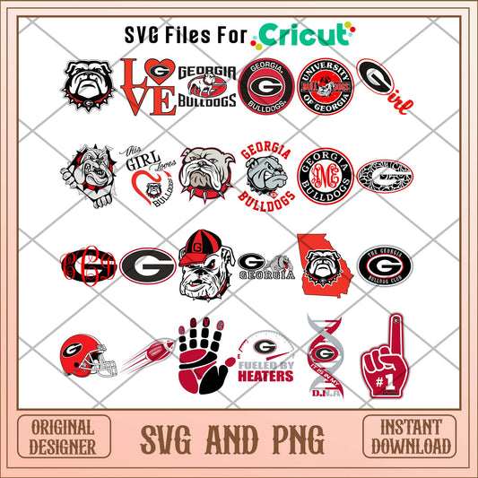 Georgia bulldogs svg, Georgia bulldogs svg bundle, NCAA svg