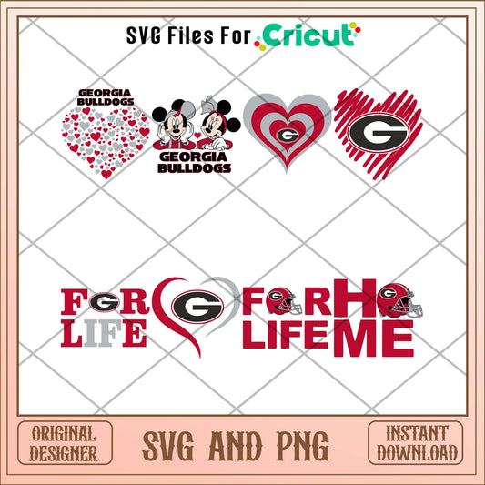 Georgia bulldogs for life svg, Georgia bulldogs svg bundle, NCAA svg