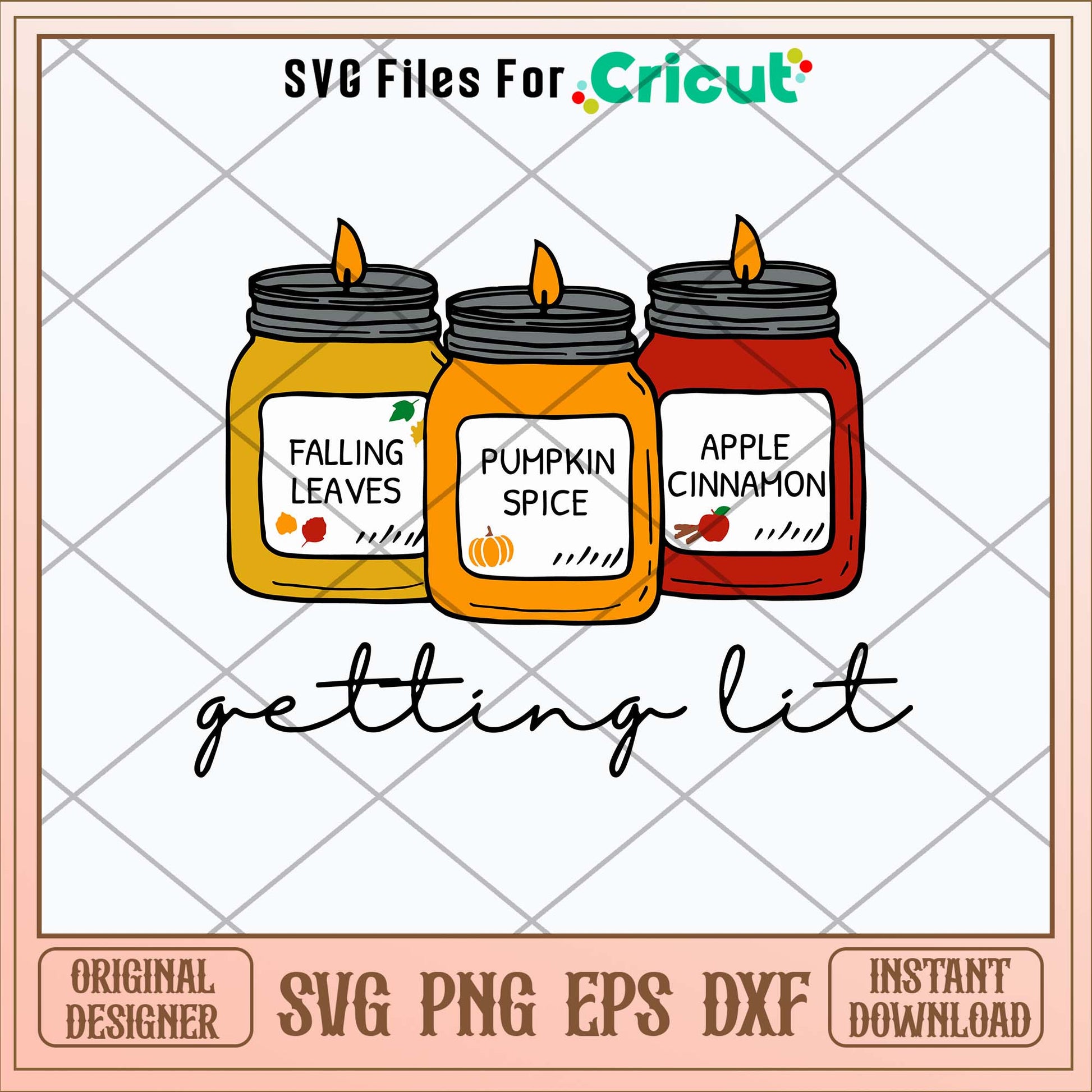 Getting Lit  Fall Candles Svg