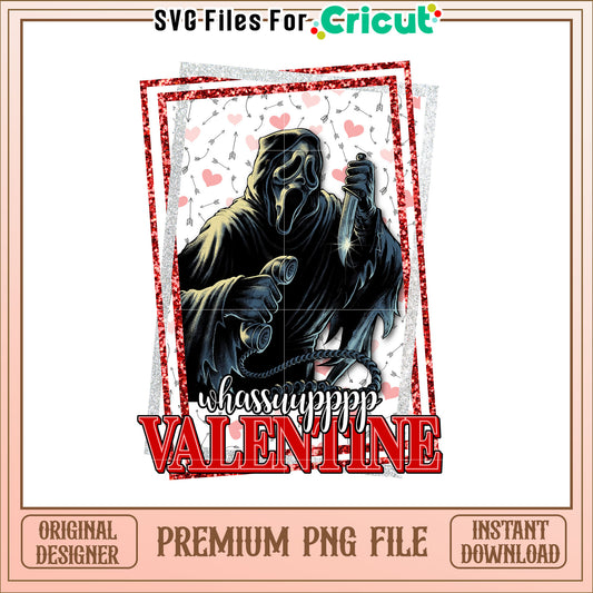 Ghostface Valentines Day PNG Sublimation