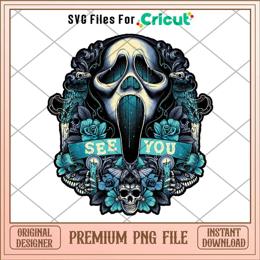 Ghostface  see you png, Horror characters png, Digital Download