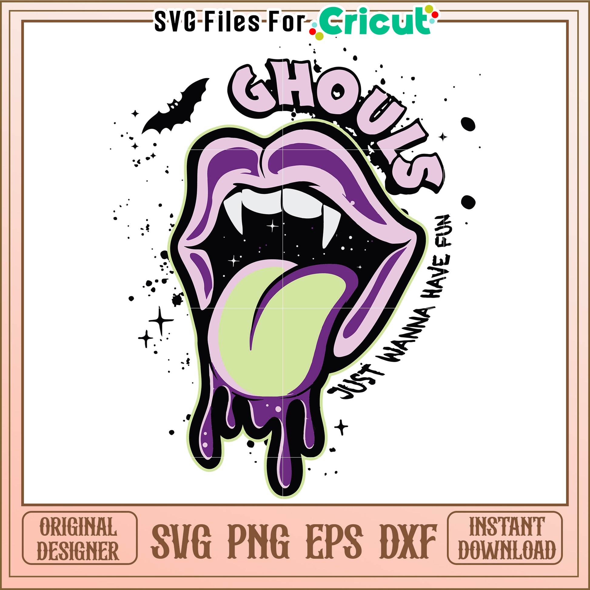 Ghouls just wanna have fun svg, spooky halloween svg, halloween season svg