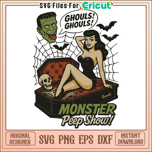 Ghouls monster svg, happy halloween svg, spirit halloween svg