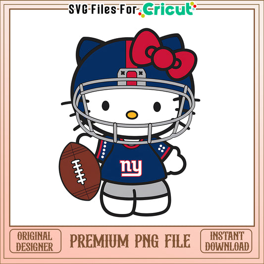 Giants Hello Kitty helmet png, New York Giants png, NFL png