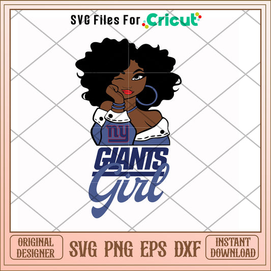 Giants Girl nfl footbal team svg, Giants svg, new nfl svg
