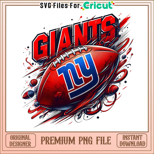 Giants logo rugby ball png, New York Giants png, NFL png