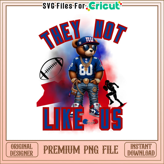Giants they not like us png, New York Giants png, NFL png