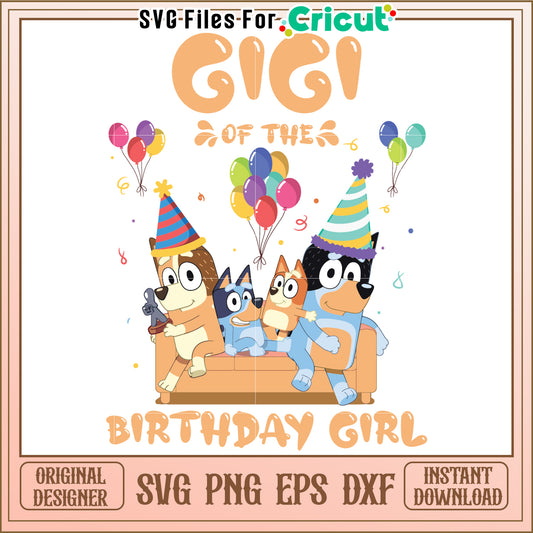 Gigi Birthday Girl SVG Design