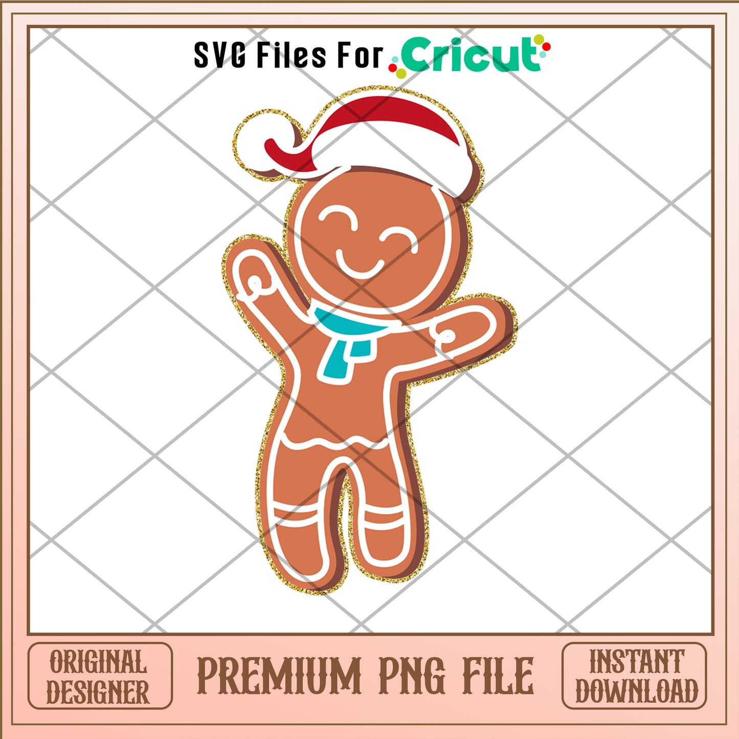 Gingerbread santa hat png, Gingerbread png, christmas png