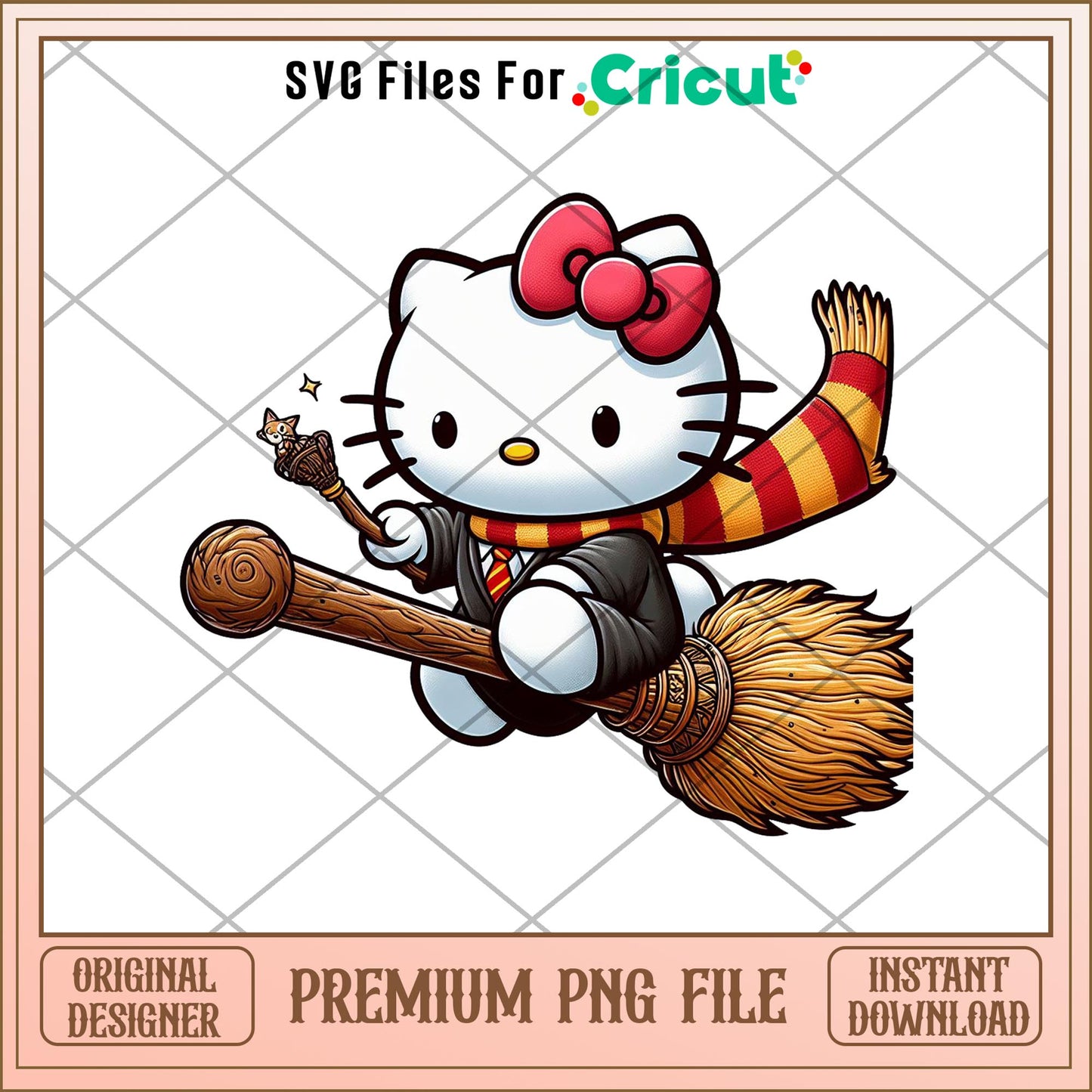 Ginny Weasley hello kitty design png, potter png, digtal dowload