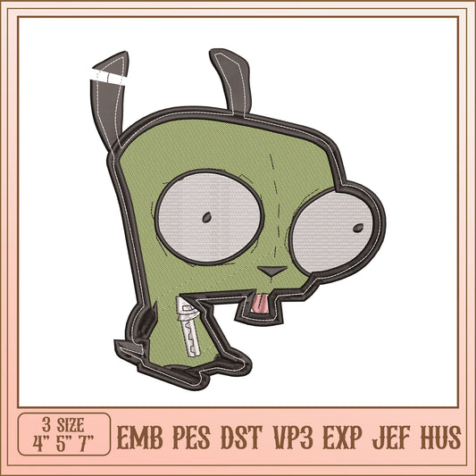 Gir Embroidery Design - 3 Sizes