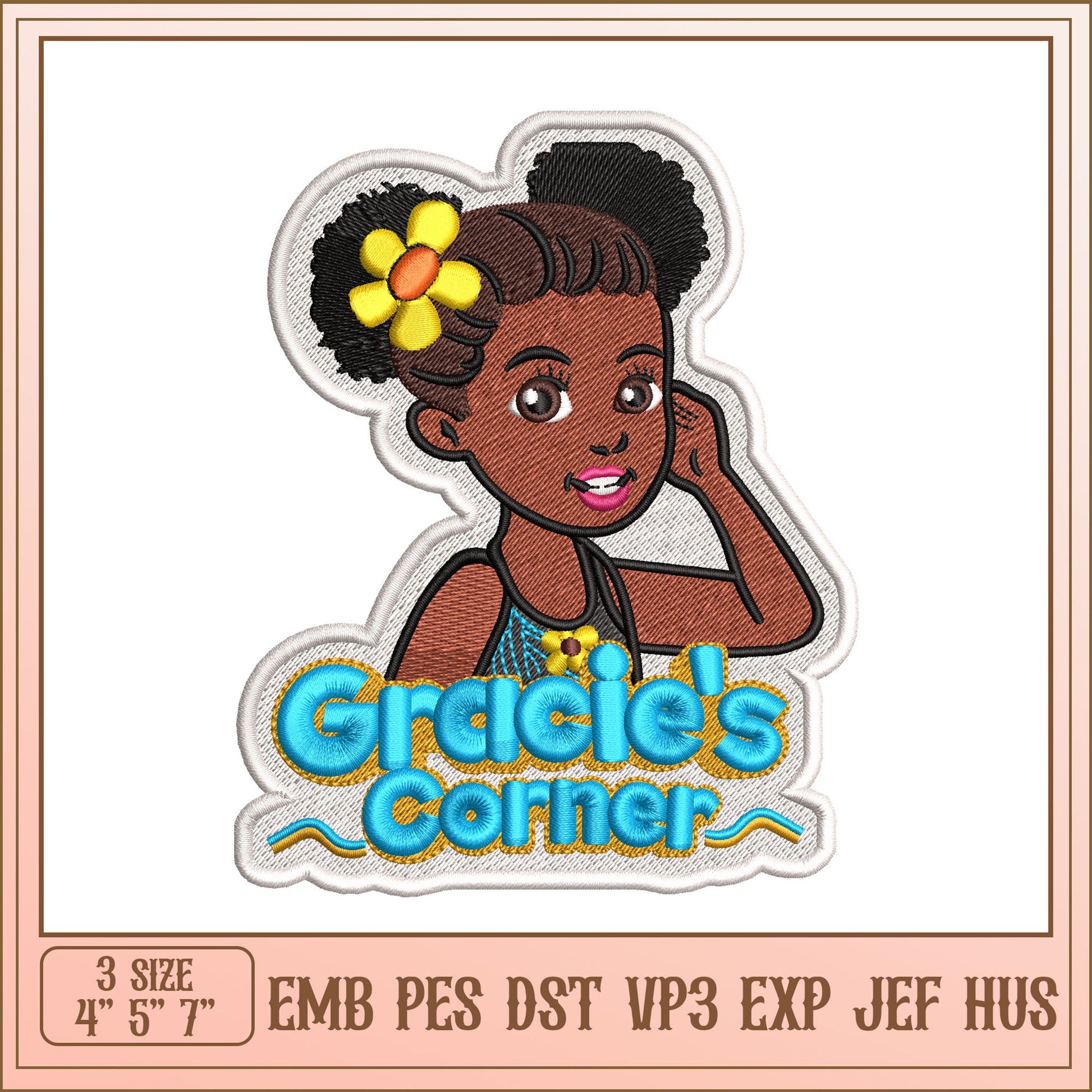 Girl Embroidery Design Gracie's Corner