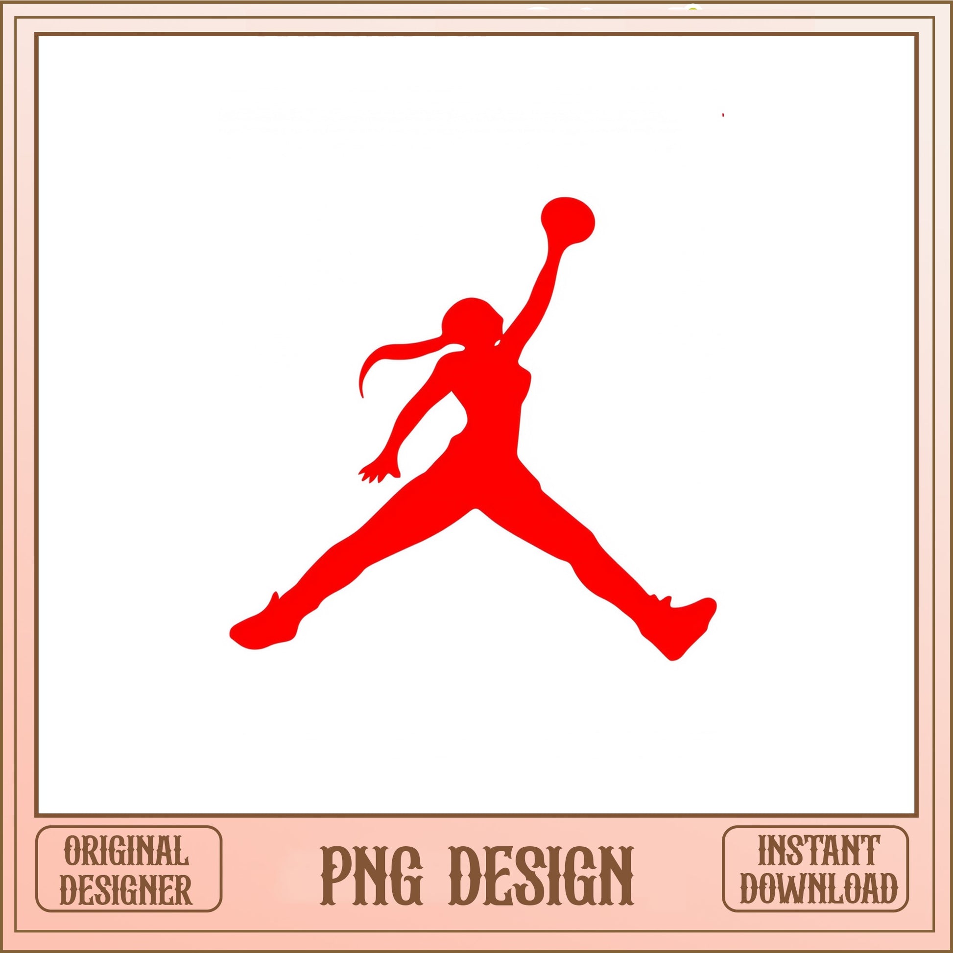 Girl Basketball Jumpman Silhouette PNG, Women Basketball PNG, Sports PNG