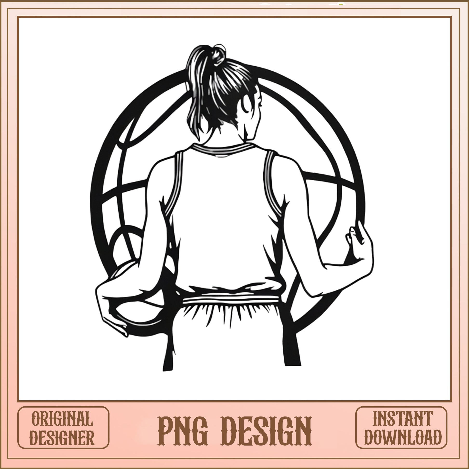 Girl Basketball Player PNG, Women Basketball SVG, Sports PNG