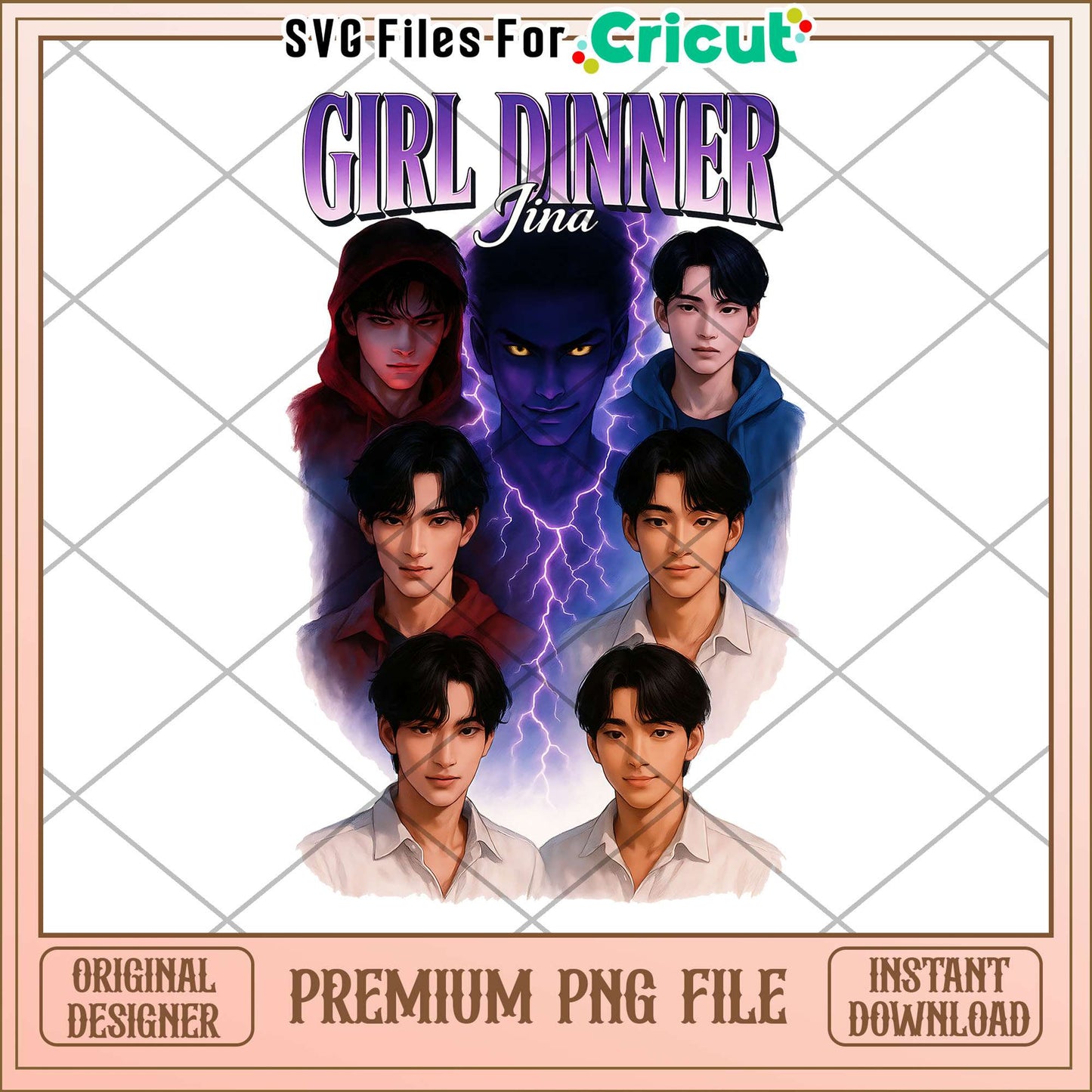 Girl dinner png, cute demon slayer png, kpop boy png