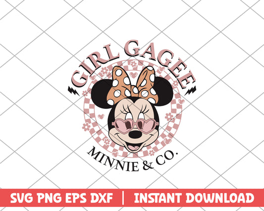 Girl gagee minnie & co mothers day svg