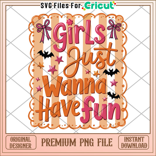 Girl just wanna have fun png, greatest time of the year png, halloween costume png
