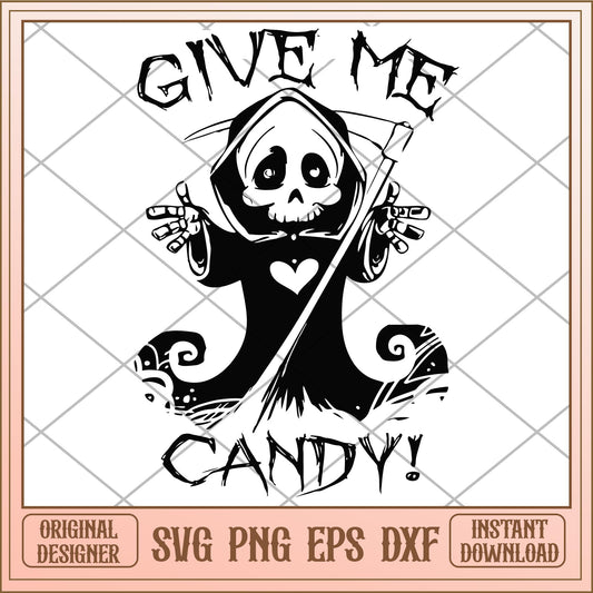 Give me candy svg, halloween characters svg, digital download