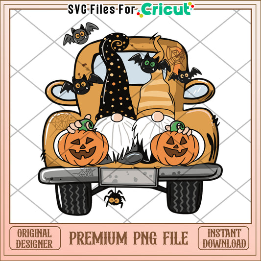 Gnome halloween png, spooky characters png, halloween candy​ png