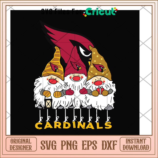 Gnomes Arizona Cardinals nfl team svg, Gnomes svg, new nfl svg