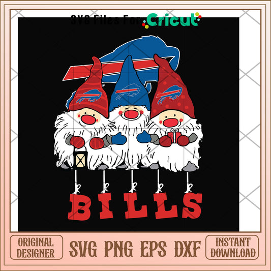 Gnomes Buffalo Bills nfl team svg, Gnomes svg, new nfl svg