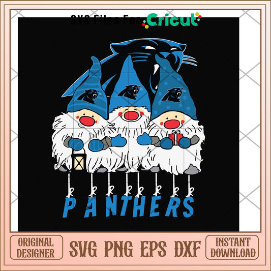 Gnomes Carolina Panthers nfl team svg, Gnomes svg, new nfl svg