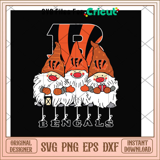 Gnomes Cincinnati Bengals nfl team svg, Gnomes svg, new nfl svg