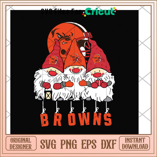 Gnomes Cleveland Browns nfl team svg, Gnomes svg, new nfl svg